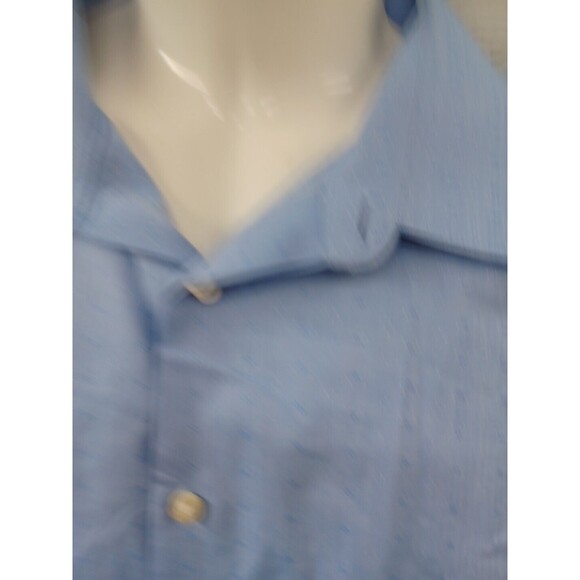 JF J. Ferrar SLIM FIT Blue Dress Shirt Men XXL 18-18 1/2  34/35 - Picture 2 of 8